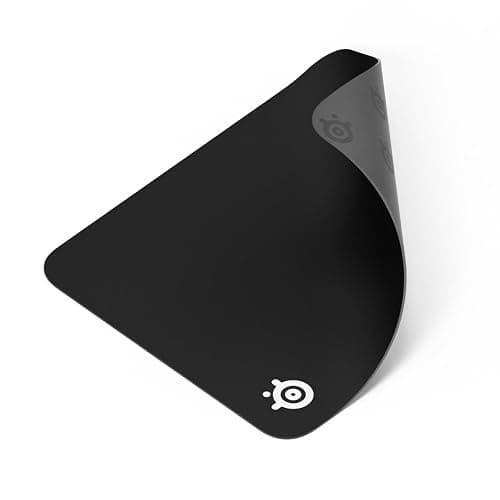 SteelSeries QcK Medium Gaming Mousepad â Black â Non-Slip Silicone Rubber Base â Peak Tracking and Stability â Optimized for Gaming Sensors â 320 mm x 270 mm â FPS, MOBAs, RTS, MMO