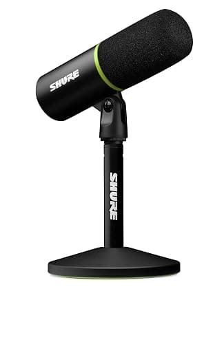 Shure MV6 USB Gaming Microphone for Streaming, Podcasting & Recording - Dynamic USB-C Mic with Voice Isolation, Auto Level Mode, DSP Audio Control & Headphone Monitoring, Black