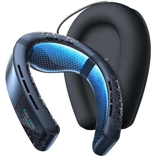 TORRAS COOLiFY 2025 Cyber AI Neck Air Conditioner, Ultimate Immersive Cooling Portable Neck Fan No.1 Coolest & Max Cooling Are Neck Fans that Blow Cold Air 6000 mah Rechargeable for Gift